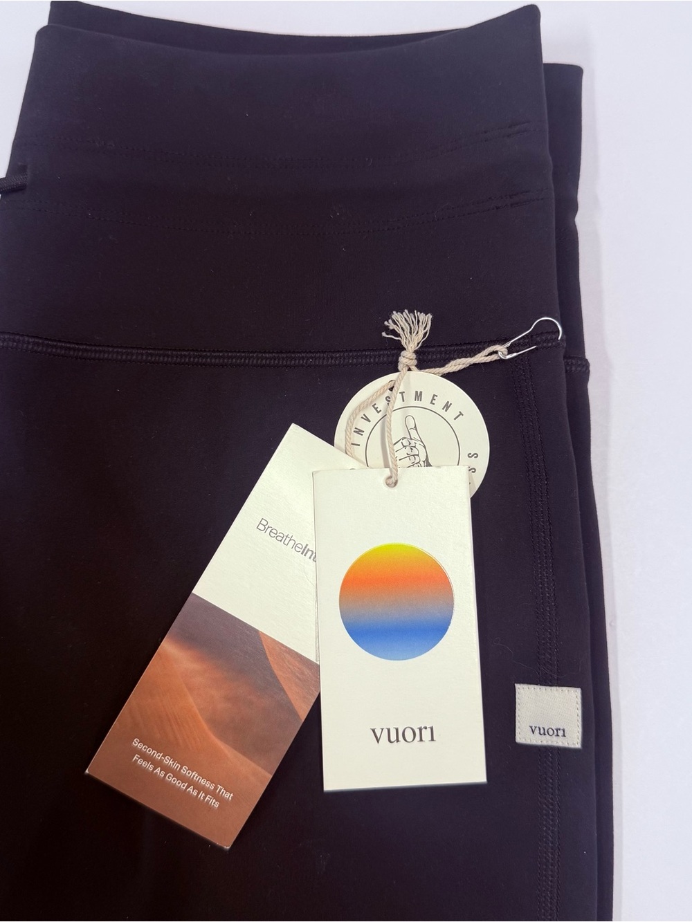 NWT Vuori Daily Legging High-Rise Drawstring Performance in Black Size XL - Picture 9 of 15